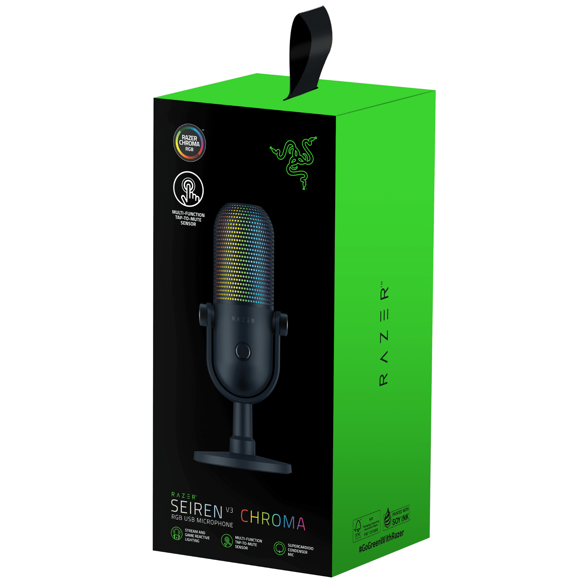 Free Shipping! Razer Seiren V3 Chroma RGB USB Microphone with Tap-to-Mute, Black - Walmart.com Free Shipping! Razer Seiren V3 Chroma RGB USB Microphone with Tap-to-Mute, Black - Walmart.com