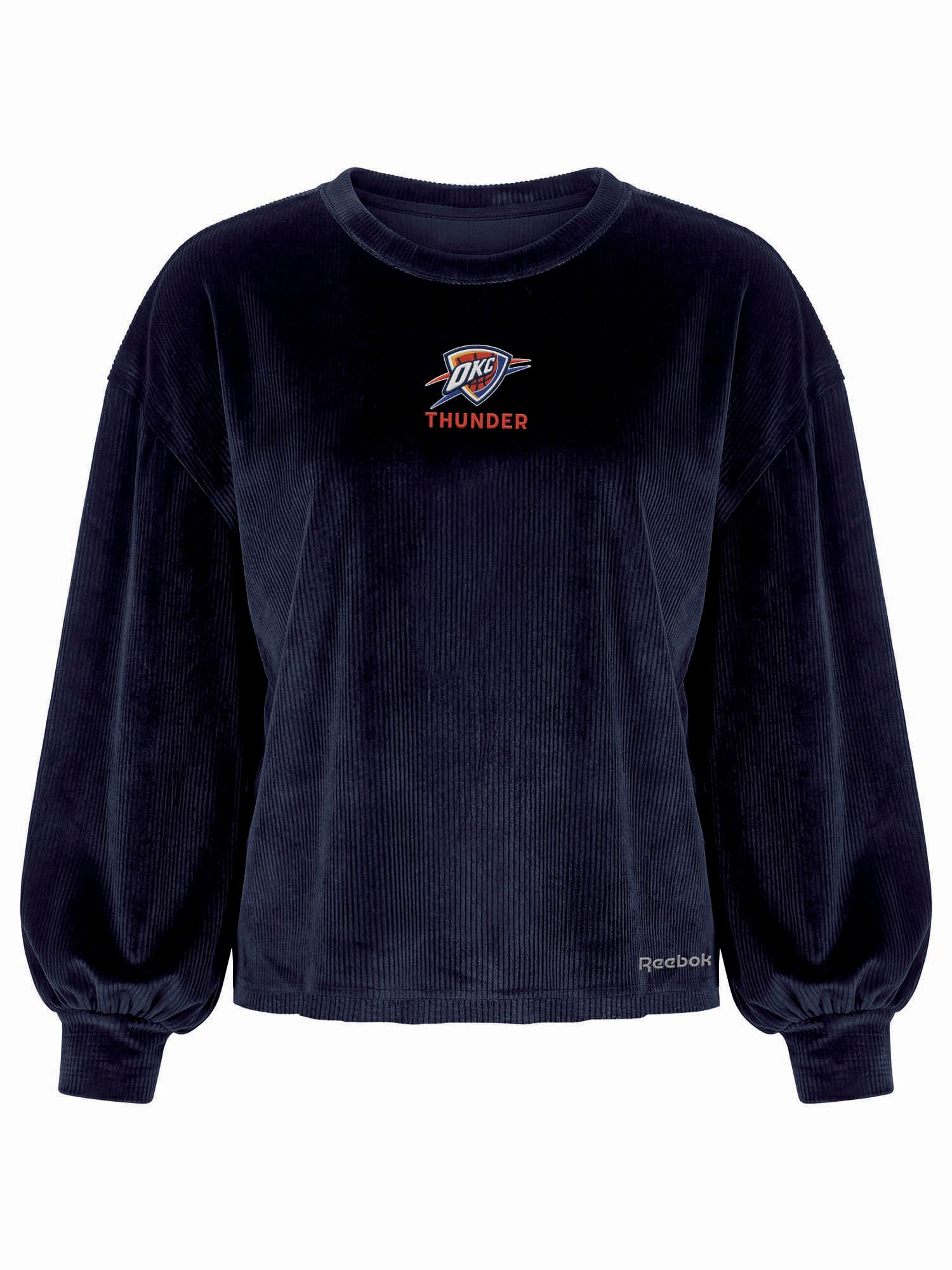 Oklahoma City Thunder Reebok Womens Crew Neck Pullover with Balloon Sleeves