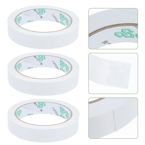 Masteelf 5-Pack White Self-Adhesive Tearable Packaging Tape for Shipping, Packing, and Sealing Boxes