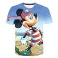 thumbnail image 1 of Camisetas de Mickey Mouse para niñas, ropa de moda, camisetas holgadas de manga corta, camisetas informales de dibujos animados de la serie Disney, camisetas de 1 a 14 años Old14T Gao Jinjia LED, 1 of 2