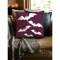 thumbnail image 2 of Awkward Styles Halloween Decorative Pillow Covers White Bats Throw Cushion Case, 2 of 2