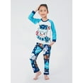 thumbnail image 5 of Votuleazi Christmas Pajamas for Family, Long Sleeve Snowman Print Tops + Pants Set Sleepwear Loungewear, 5 of 9