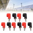 thumbnail image 1 of EOTVIA Stackable Banana Plug,Banana Plug,10pcs Banana Plug 4mm Red Black Open Screw Type Stackable Solderless Adapter For RVs Trucks Cars, 1 of 8