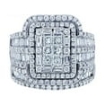 thumbnail image 1 of Design Délicat 2 Pcs Bagues de Promesse en Argent Ensemble de Nœuds Bijoux de Haute Qualité pour Engagement et 2 Pcs, 1 of 8