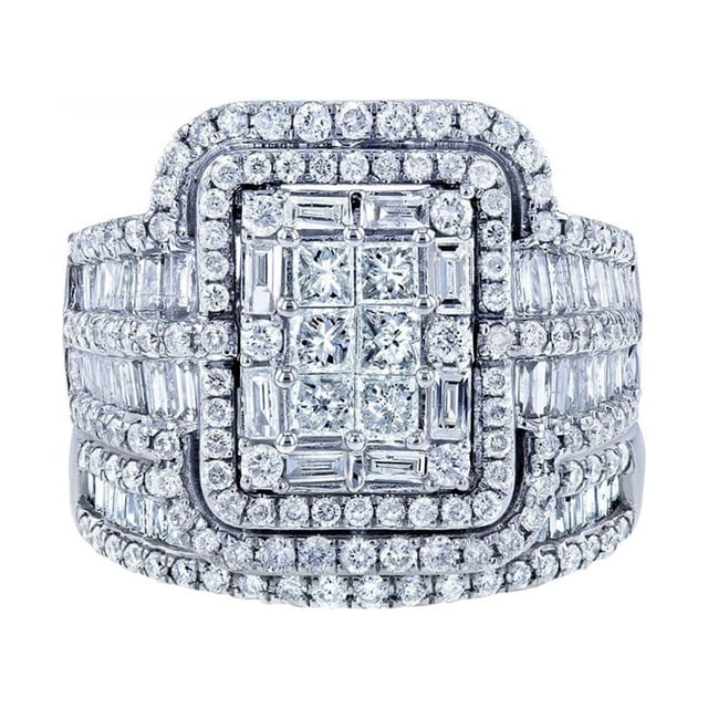 Design Délicat 2 Pcs Bagues de Promesse en Argent Ensemble de Nœuds Bijoux de Haute Qualité pour Engagement et 2 Pcs