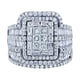 thumbnail image 1 of 2pc Anillos de Promesa de Plata Delicado Diseño Nudo Conjunto Anillo de Moda Luz Anillo de Alto Grado, 1 of 8