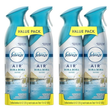 (2 pack) Febreze AIR Effects Air Freshener Bora Bora Waters (4 Total 17.6 (Best Air Freshener For Smoke)