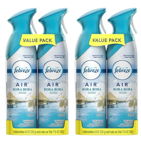 - (2 pack) Febreze AIR Effects Air Freshener Bora Bora Waters (4 Total 17.6 oz)