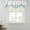 Blue, variant on Spring Blue Flowers Tie Up Valance Curtains for Windows, Kitchen Curtains Window Treatments, Leaves Country Plants Farmhouse Short Window Shades Valances for Bedroom Bathroom Cafe 54"x18"