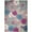 Blue, variant on 8' x 11' Orange and Ivory Floral Power Loom Area Rug