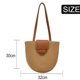 thumbnail image 2 of Bolso de algodón para mujer, bolso de hombro tejido, bolso de mano grande, bolso de playa para viajes de verano, bolso hecho a mano, 2 of 7