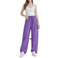 thumbnail image 5 of Girls' Quick-Dry Hiking Pants Lightweight Water-Resistant Baggy Joggers with Pockets Purple XL, 5 of 5