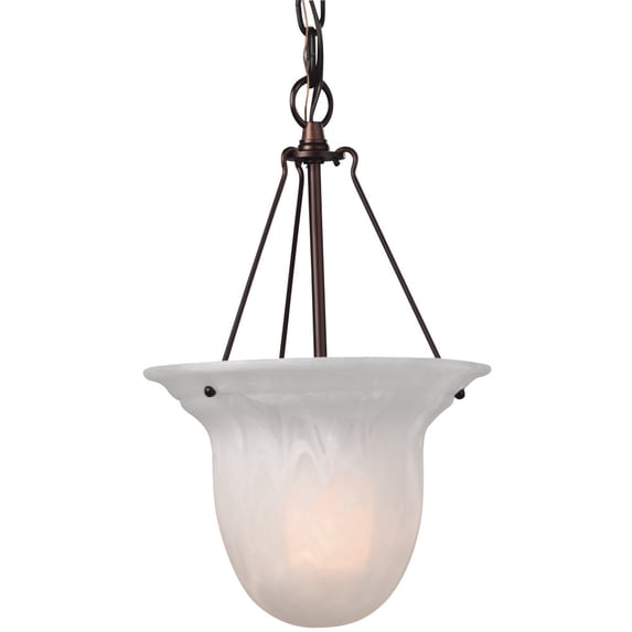 Dolan Designs 661 Dolan Designs 661 Alabaster Stone / Glass Foyer Pendant From The