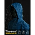 thumbnail image 2 of 33,000ft Men's Packable Rain Jacket Hooded Lightweight Waterproof Rain Shell Jacket Raincoat for Hiking Golf Cycling, 2 of 6
