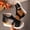 Black, variant on Women Plus Size Open Toe High Top Back Zip Wedge Sandals Faux Leather Bohemian Summer Casual Silver
