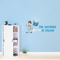 thumbnail image 2 of Love Nature Universe Earth and SpaceWall Decal Decoration The universe is Calling Adventurous Space Cartoon Astronaut Decorating Ideas for Boy's Bedroom Size: 10 In(W) x 5 In(H), 2 of 5