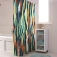 thumbnail image 5 of Shower Curtain Graffiti Feathers Print Shower Curtains for Bathroom Decor Abstract Pattern Colorful Shower Curtain Sets with Hooks Waterproof Fabric Bath Curtain Extra Long 72" X 84", 5 of 6