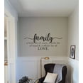 thumbnail image 2 of Calcomanía de pared de vinilo FAMILY CRAZY LOUD LOVE pegatina decoración palabras letrero con letras 60X30CM COLOR NEGRO, 2 of 2