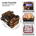 thumbnail image 3 of Scarecrow Double Layered Insulated Lunch Bag with Two Compartments, Large Capacity, Refrigeration Capability - 7.1x11.4x16.1 inches - Hand Carry Meal Bag, 3 of 6