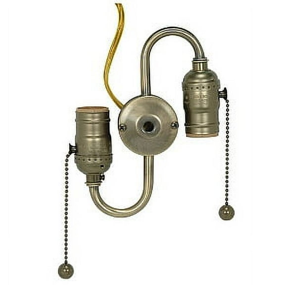 Satco Steel S Cluster Pull Chain