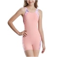 thumbnail image 4 of Trajes de baño para mujer, trajes de baño para mujer, traje de baño infantil estampado sin mangas con cuello redondo, mono infantil de talla mediana, traje de baño de ángulo plano para niñas, traje de, 4 of 8