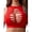Red, variant on Fishnet Tank Top for Women Cutout Crop Sexy Hollow Out Cropped Sleeveless Top (One Size)