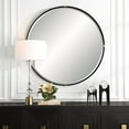 thumbnail image 3 of Uttermost Bonded Round Black Mirror, 3 of 6