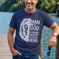 thumbnail image 4 of Jollimate Man Of God Husband Daddy Shirt, God Dad Shirt, Gift For Daddy, Cross Christian Shirt, 4 of 6