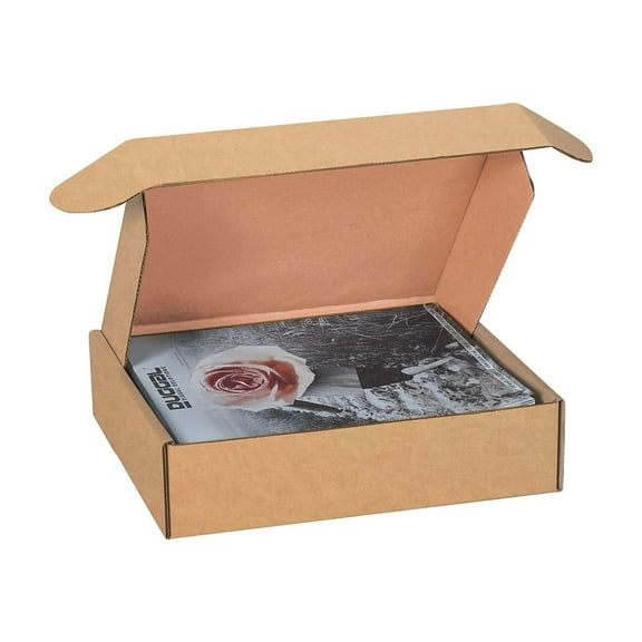 Box Partners Deluxe Literature Mailers 14" x 10" x 3" Kraft 50/Bundle MFL14103K