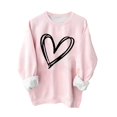 thumbnail image 5 of Valentine's Day Casual Womens Sweatshirts Crewneck Long Sleeve Tops Oversized Pullover Sweatshirt for Women, 5 of 5
