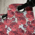 thumbnail image 3 of Ambesonne Floral Grommet Curtain, Vibrant Roses Bouquet, 50" x 72", Purple Pink Red, 3 of 6