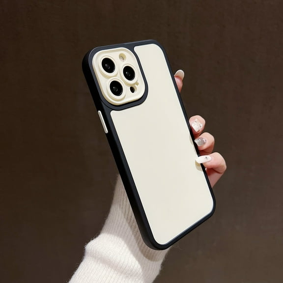 Allytech Upgrade iPhone 13 Case, Slim Fit Shell Hybrid Skin-Feeling Shockproof Anti-Scratch Camera Lens Protective Bumper Phone Case for Apple iPhone 13 - White