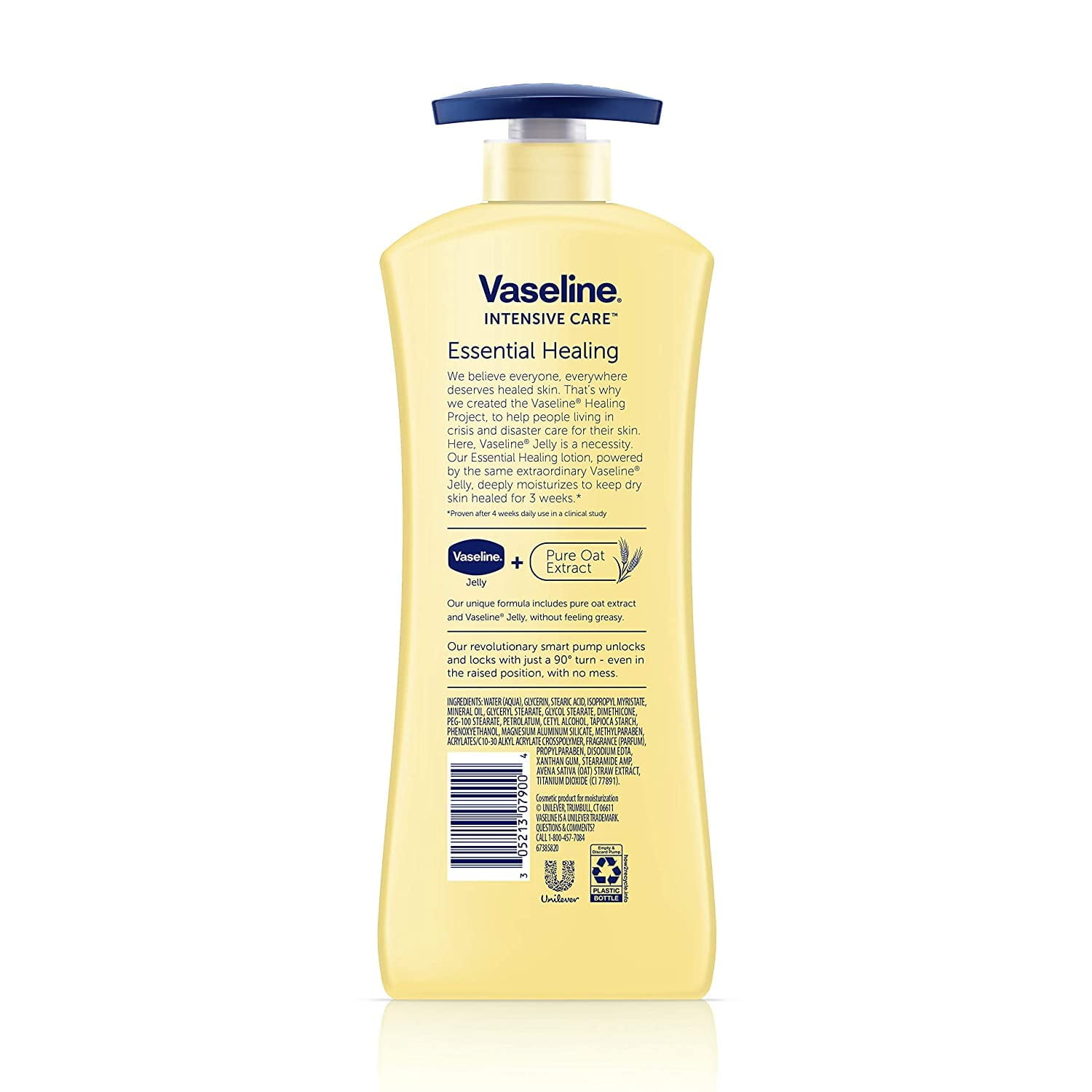 Vaseline Intensive Care Essential Healing Body Lotion, Non-Greasy, 20.3 fl oz