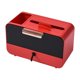 thumbnail image 3 of Caja organizadora de pañuelos con cajón, soporte multifunción para caja de pañuelos, soporte para teléfono, caja dispensadora de pañuelos para Gloria sostenedor del tejido, 3 of 9