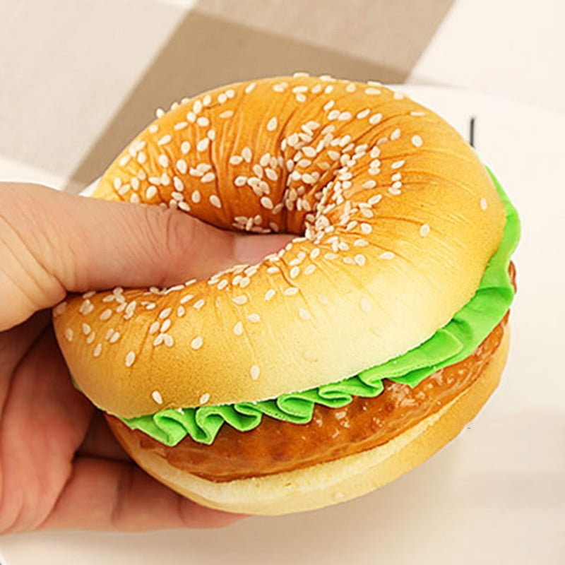 Artificial Fake Realistic Vegetable Hamburger Food Bread Imitation Home Decor 