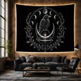 thumbnail image 5 of Moon Stars Raven with Perched Upon Tips Upward, Spooky Gothic for Gothic Decor Fans, Dark Art Decor Room Accent, Halloween Gift, Tapestry Wall Hanging for Bedroom and Dorm, 5 of 6