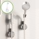 thumbnail image 1 of Soporte de ducha con ventosa organizador de ducha ajustable sin taladro | Estantería de almacenamiento de plástico giratoria móvil | Soporte para cabezal de ducha blanco | Gran capacidad de peso |, 1 of 6