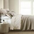thumbnail image 2 of Levtex Home - Caden Cotton Gauze - Twin Coverlet/Quilt Set - Taupe - Coverlet/Quilt Size (68x86in.) and Sham (20x26in.) - 100% Muslin Cotton, 2 of 5