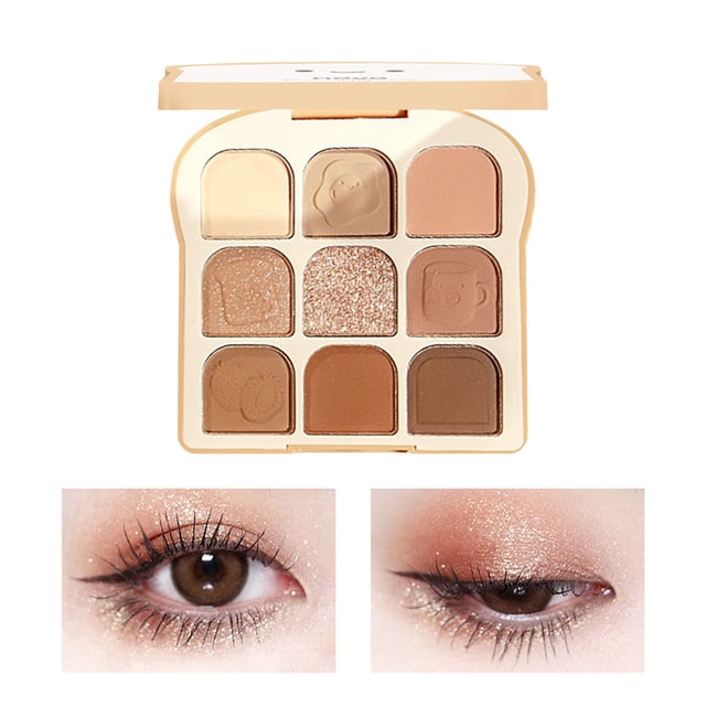 Beautiful Makeup Sunny Soft Eye Shadow Dish Powder Blusher One Nine Color Eye Shadow Earth Color, Makeup Eye Shadow