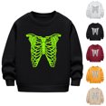 thumbnail image 2 of Utoimkio Toddler Boy Girls Pullover Sweatshirts Long Sleeve Shirts Cute Print Crewneck Sweatshirts Tee Tops Little Boy Girls Fall Winter Clothes for Kids, 2 of 3