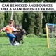 thumbnail image 3 of Hyper Pet Grab Tabs Pelota de fútbol para perros con correas (7,5 pulgadas) para interiores o exteriores; Pelota interactiva duradera para buscar con juguete de arrastre para todas las razas de perros, 3 of 5