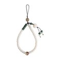 thumbnail image 1 of Colgante de jade blanco Bodhi para teléfono móvil, estilo chino, con cadena para teléfono móvil, 1 of 5