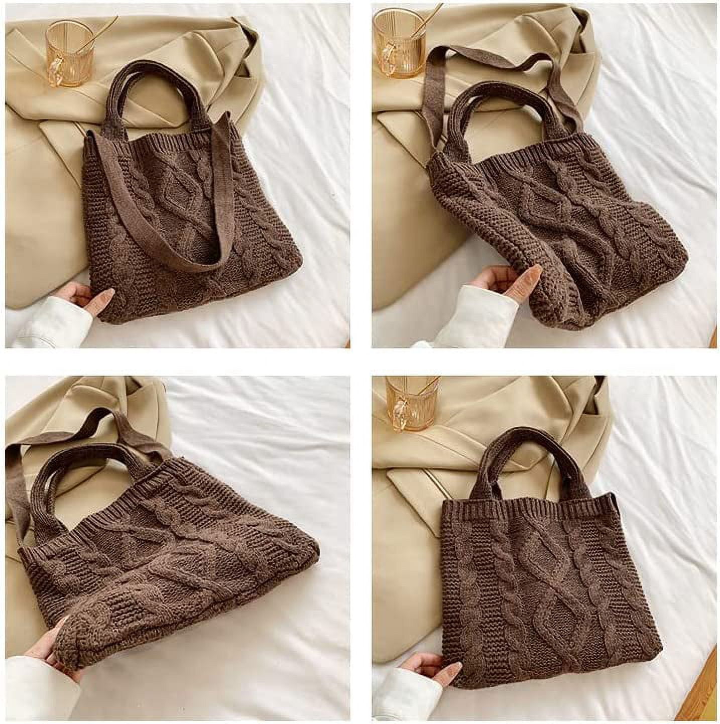Kukuzhu Bag Tote Bag Aesthetic Accessories Crossbody Bag Crochet Tote Bag School Tote Bag