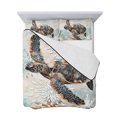 thumbnail image 7 of Sea Turtle Coastal Twin XL Size Down Alternative Comforter, Lightweight Comforter Quilt Bedding Set with Pillow Shams Nautical Summer Beach Starfish All Seasons Bed Comforter Duvet Insert 68"x98", 7 of 7