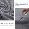 thumbnail image 4 of Covina Home 8-Pack Dark Grey Bath Towel Set, Oversized Ultra Soft Microfiber Bathroom Towel Set Adult Luxury Lightweight Cozy Collection, 4 of 8