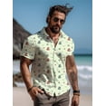 thumbnail image 4 of Camisa hawaiana con estampado 3D de velero para hombre, camisa de playa de verano con botones y manga corta, para uso diario en vacaciones, tallas S a 5XL, 4 of 4