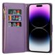 thumbnail image 3 of For iPhone 16 Plus Case Starry Sky Carving Leather Wallet Phone Cover - Black, 3 of 5