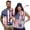 Vintage American Flag, variant on Aplkyhs Vintage American Flag Matching Couple Tennis Shirts Quarter Zip Matching Golf Shirts for Couple Machine Washable Mens Hawaiian Shirt for Golf Tennis Hiking