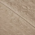 thumbnail image 6 of Cotton Bedding Set 3 Piece Split Corner Pleated Quilted Bedspread Khaki King,Bed In A Bag, 6 of 14