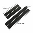 thumbnail image 3 of Black Carbon Fiber Scuff Plate Door Sill Cover Panel Step Protector Guard 4pcs, 3 of 4